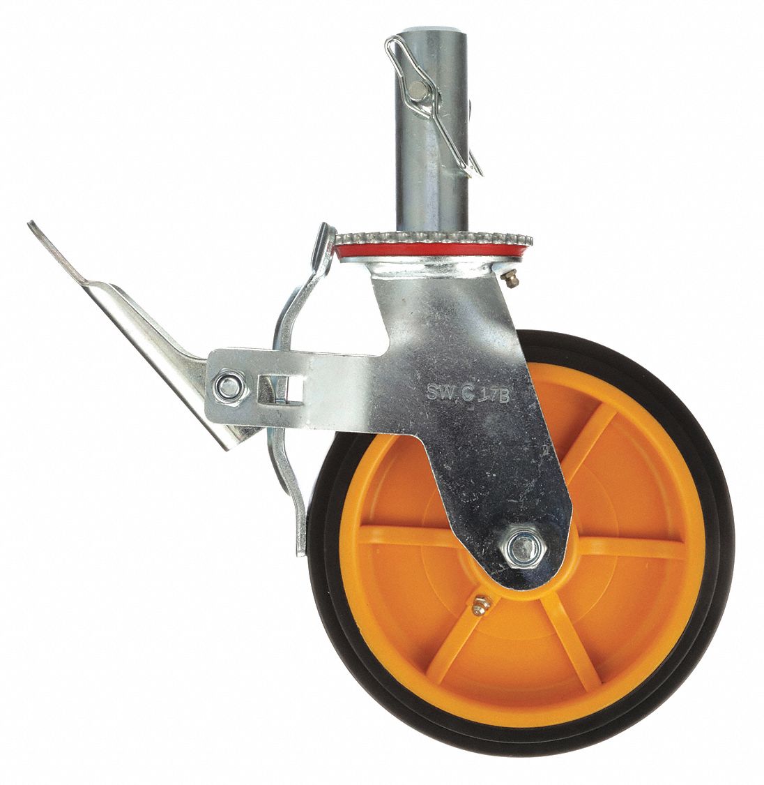 Caster-8In-Rnd-5 Yellow