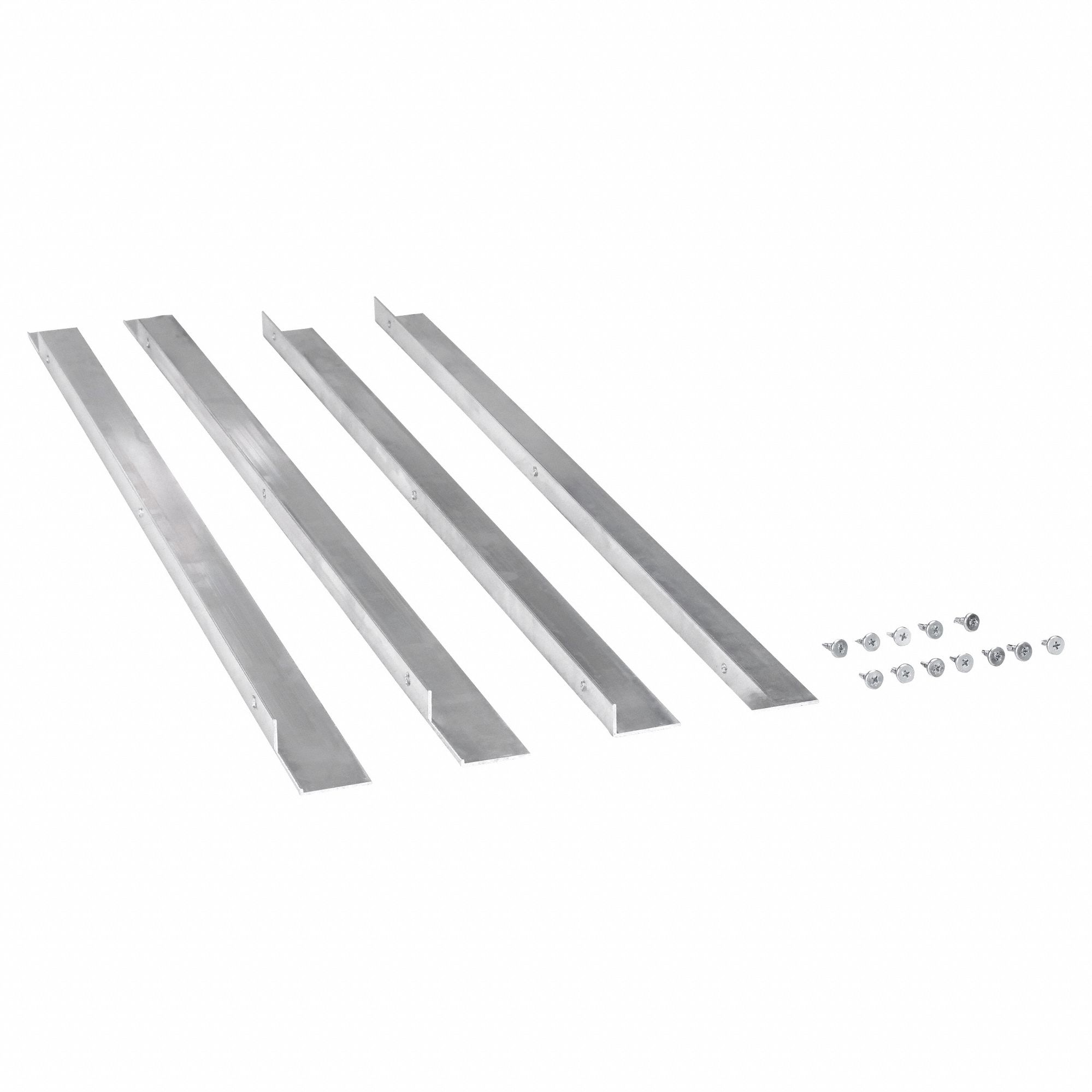 Louver Flange Kit: Aluminum, Fits 5NKH8/5NKJ5, 30 in H Wall Opening, 30 in W Wall Opening