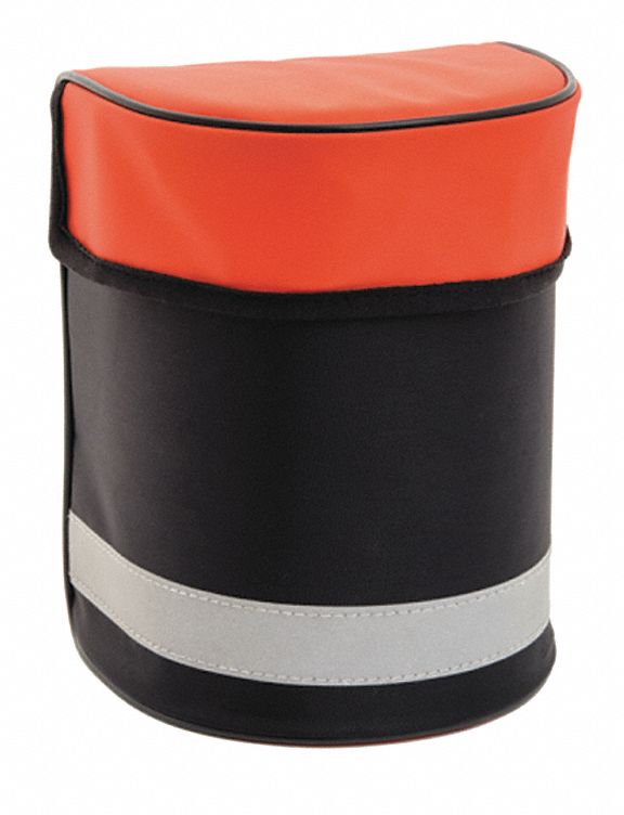 STORAGE BAG, NYLON/PVC, BLACK/ORANGE, 150 X 130 X 190 MM, FOR USE WITH HALF-MASK