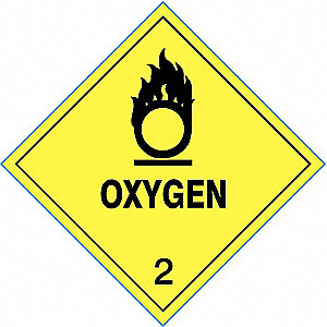 LABEL,OXYGEN,4 IN X 4 IN,100 LABELS