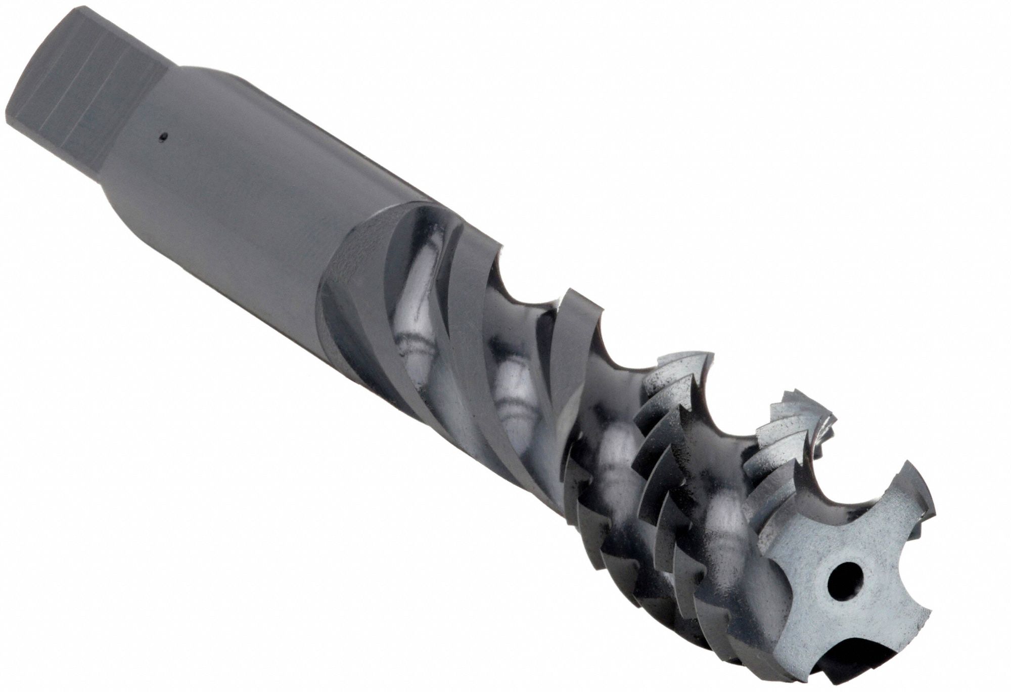 Spiral Flute Tap: 9/16"-18 Thread Size, 5/8 in Thread Lg, 3 9/16 in Overall Lg, Bottoming, H3
