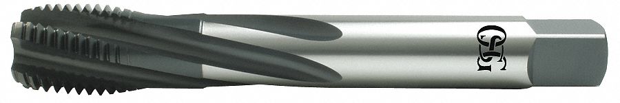 Spiral Flute Tap: 9/16"-18 Thread Size, 5/8 in Thread Lg, 3 29/32 in Overall Lg, Right Hand, 2B