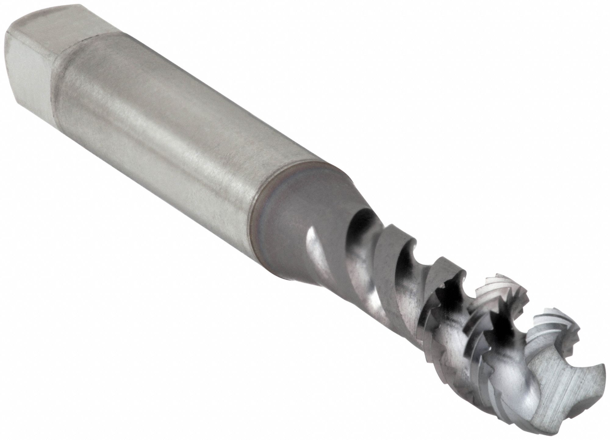 Spiral Flute Tap: 1/4"-28 Thread Size, 3/8 in Thread Lg, 2 1/2 in Overall Lg, Modified Bottoming