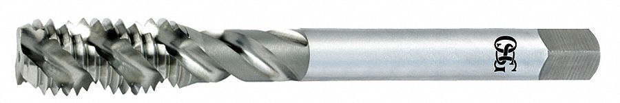 Extension Tap: #10-24 Thread Size, 1/2 in Thread Lg, 4 in Overall Lg, Right Hand, 3 Flutes