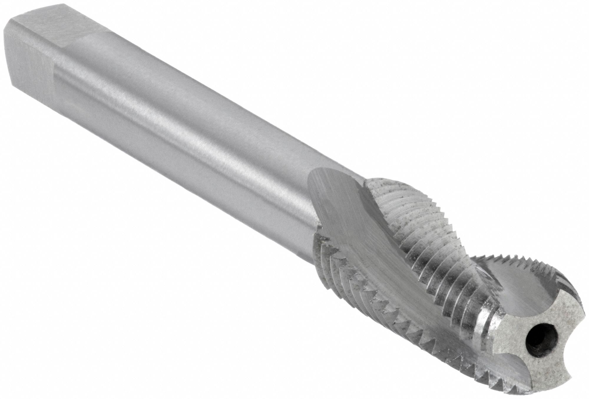 Spiral Flute Tap: M8x1.25 Thread Size, 21.00 mm Thread Lg, 70.00 mm Overall Lg, Bottom, 3 Flutes