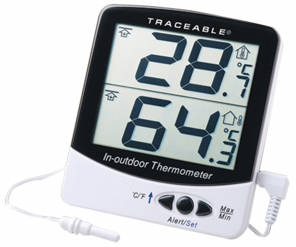 Desk & Wall-Mounted Digital Thermometers & Hygrometers - Grainger