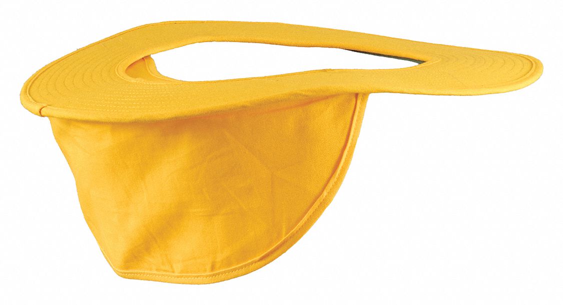 Visor with Neck Shade: Yellow, Over-the-Hat