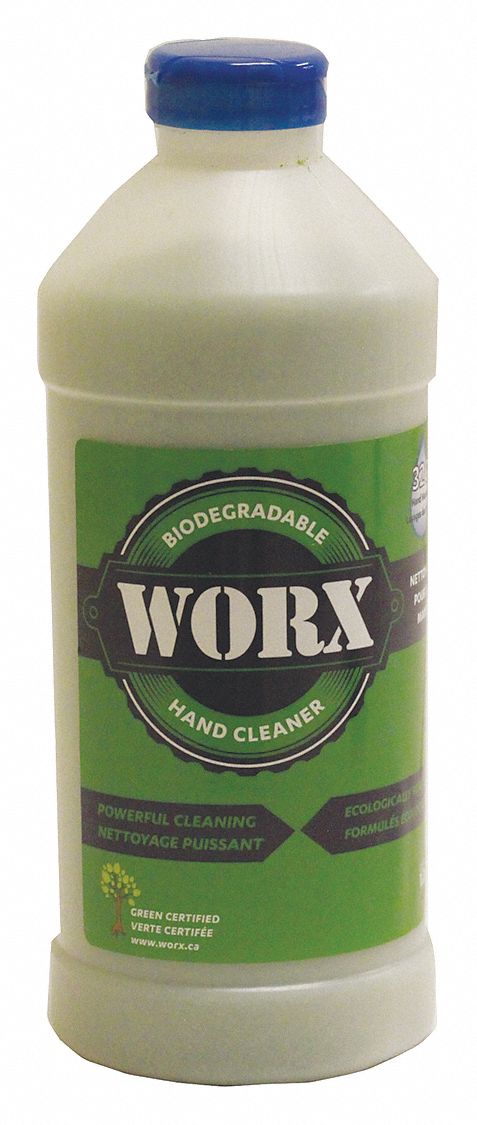 HAND CLEANER, POWER, SQUEEZE BOTTLE, 1 LB, JUNIPER-BERRY, BIODEGRADABLE, WORX SERIES