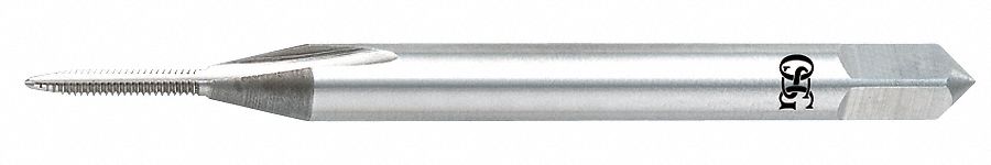 Straight Flute Tap: #00-90 Thread Size, 1/4 in Thread Lg, 1 23/32 in Overall Lg, Bottoming, H1
