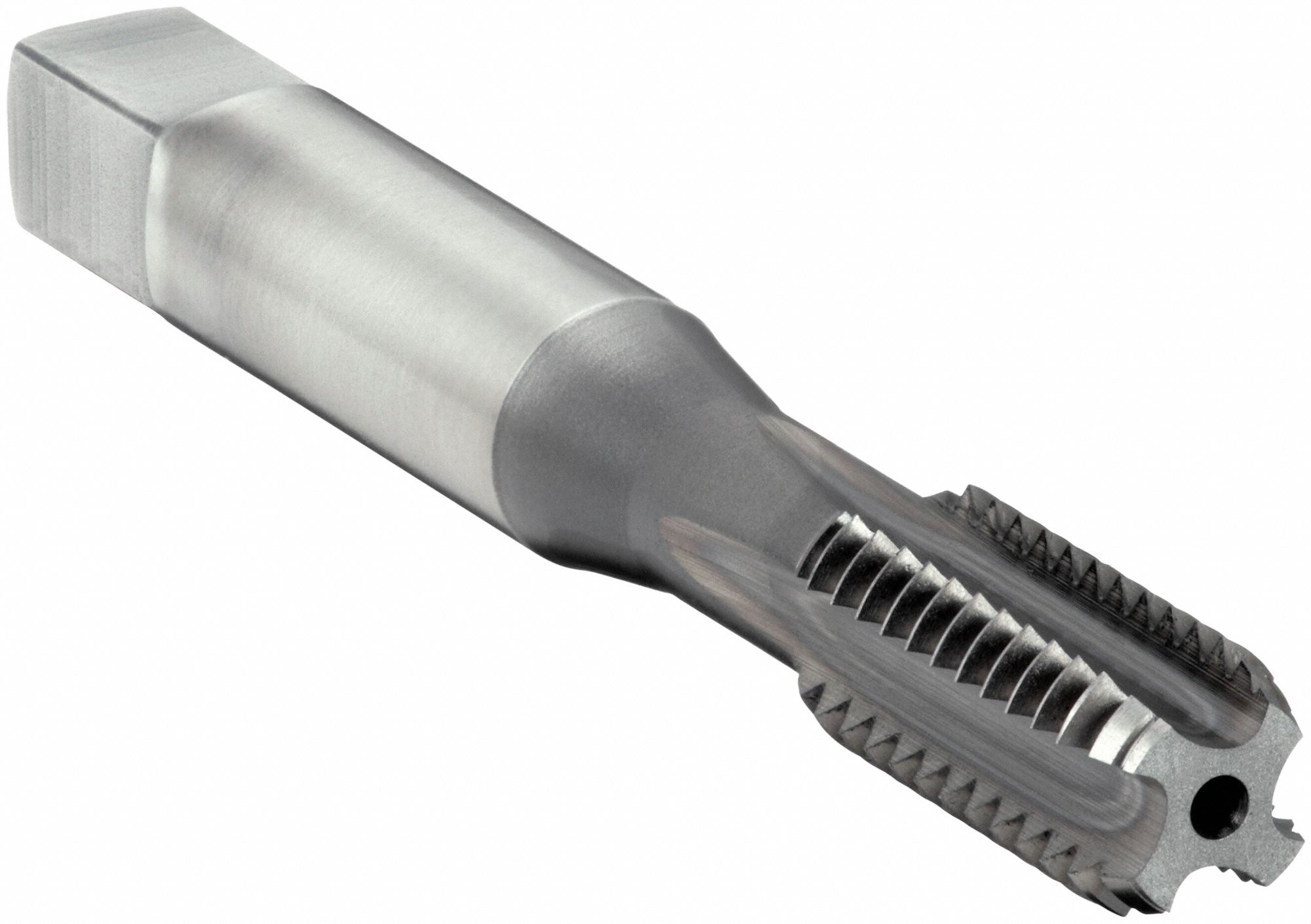 Straight Flute Tap: 1/2"-13 Thread Size, 7/8 in Thread Lg, 3 11/32 in Overall Lg, Bottom