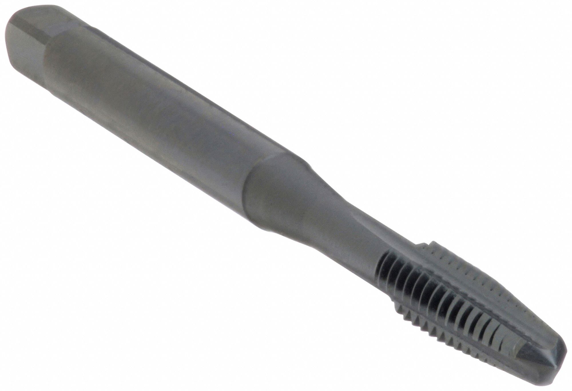 Straight Flute Tap: #2-56 Thread Size, 3/8 in Thread Lg, 1 3/4 in Overall Lg, Taper, Right Hand