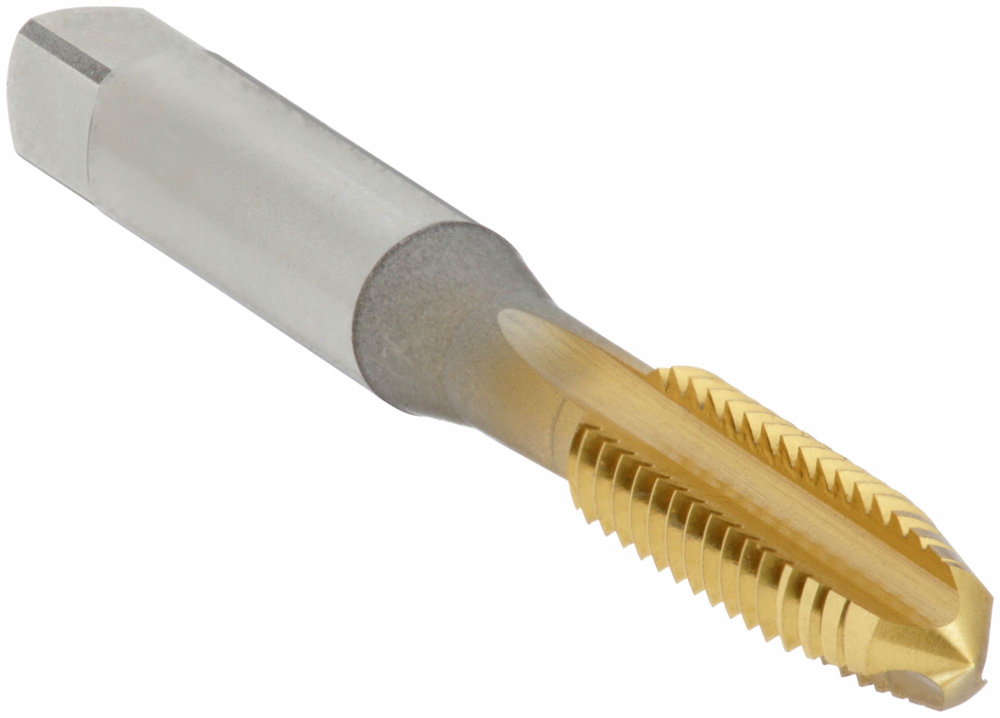 Straight Flute Tap: #10-32 Thread Size, 9/16 in Thread Lg, 2 11/32 in Overall Lg, Plug, 3 Flutes