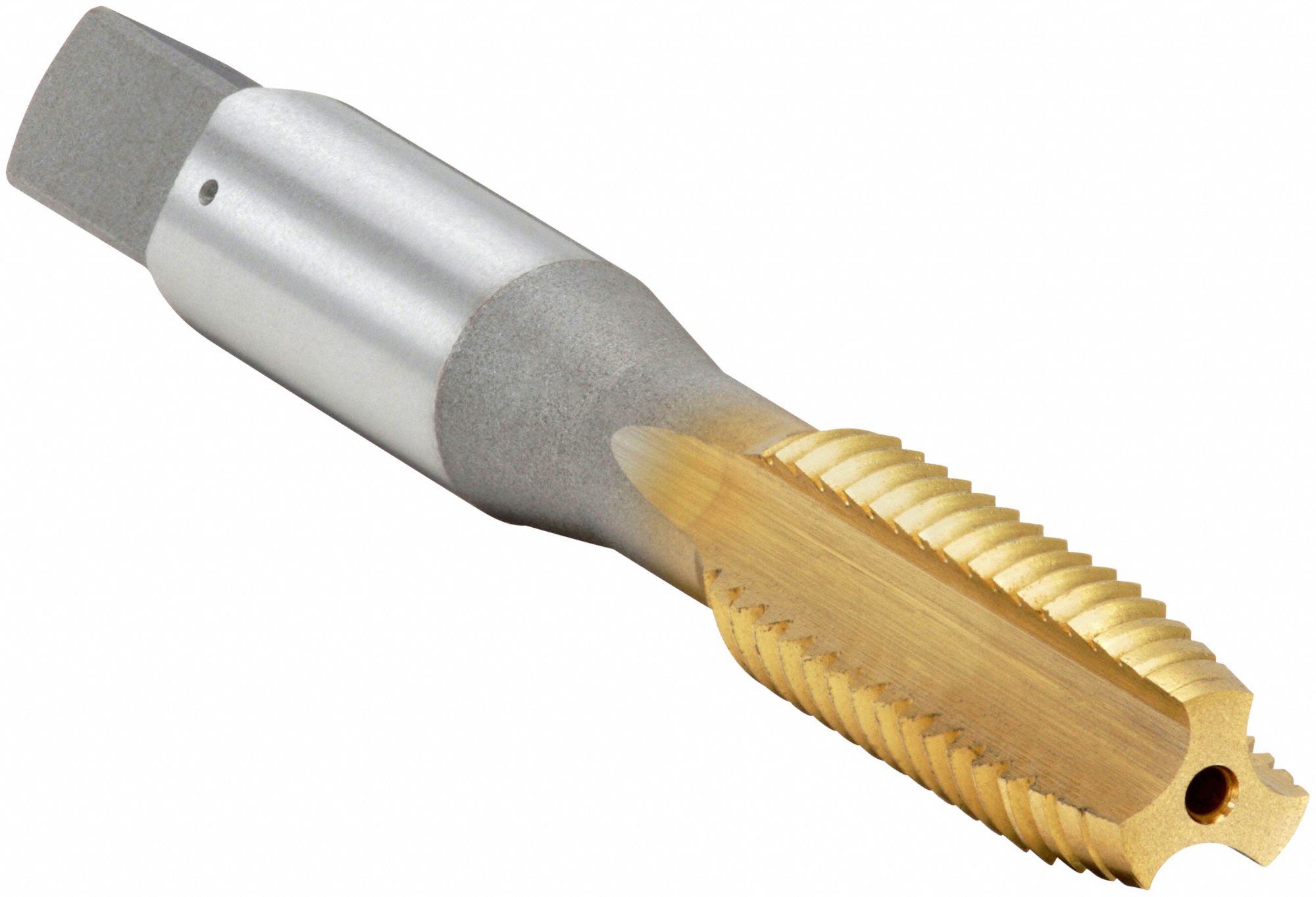 Straight Flute Tap: 1/2"-13 Thread Size, 1 1/8 in Thread Lg, 3 11/32 in Overall Lg, Plug, H3