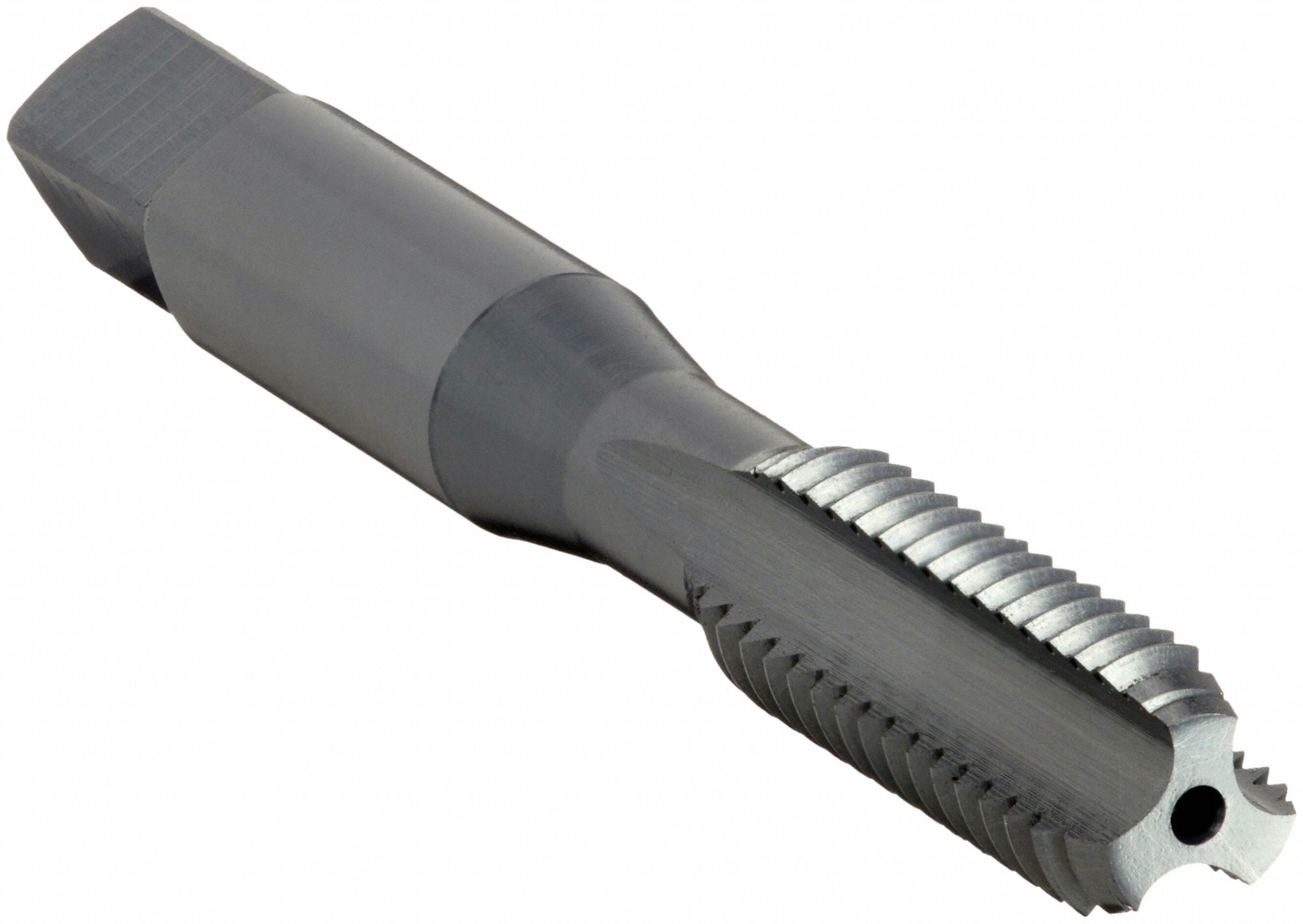 Straight Flute Tap: 1/2"-13 Thread Size, 1 1/8 in Thread Lg, 3 11/32 in Overall Lg, Bottoming