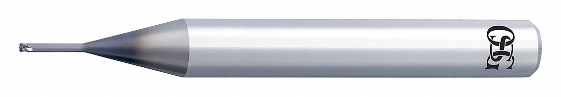 Cor Rad End Mill, 0.80mm, Carb, 0.10mm rad