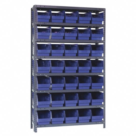 QUANTUM STORAGE SYSTEMS, 36 in x 12 in x 75 in, 1 Sided, Bin