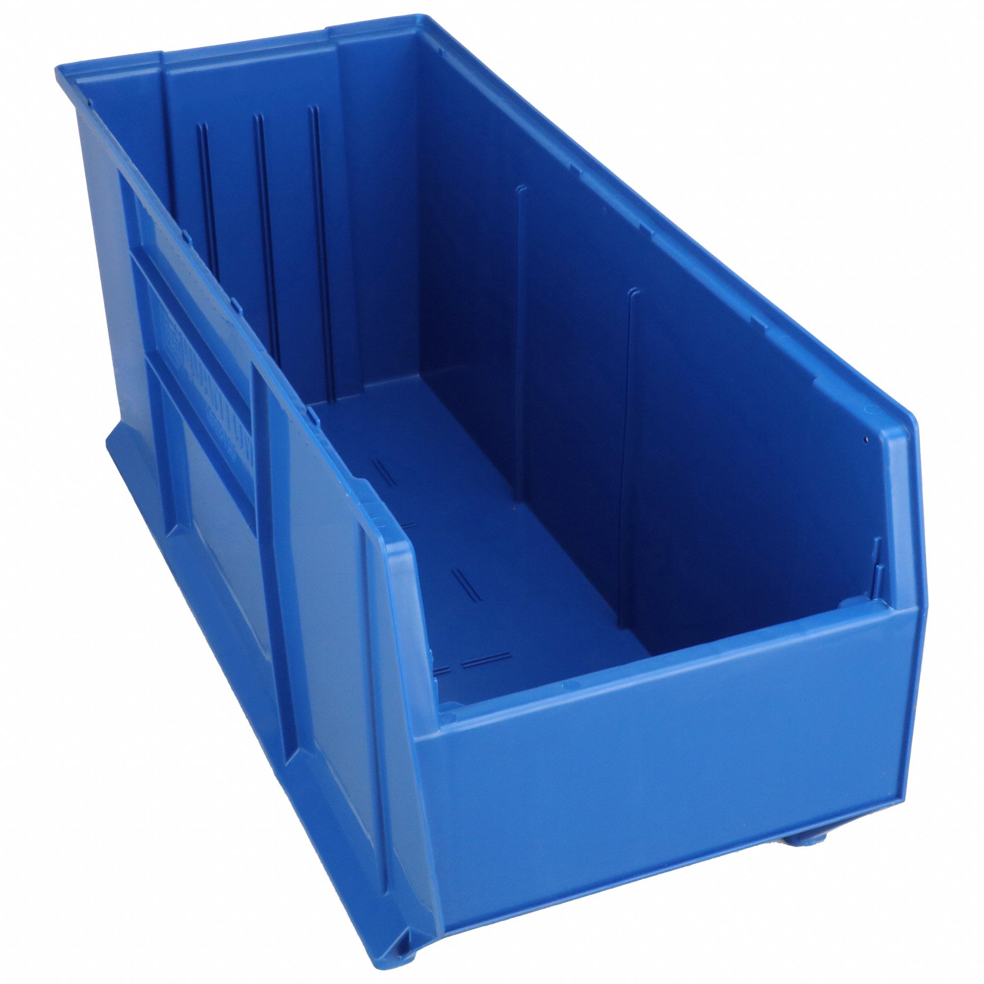 Bin: 41 7/8 in Overall Lg, 16 1/2 in x 17 1/2 in, Blue, Stacking Capable