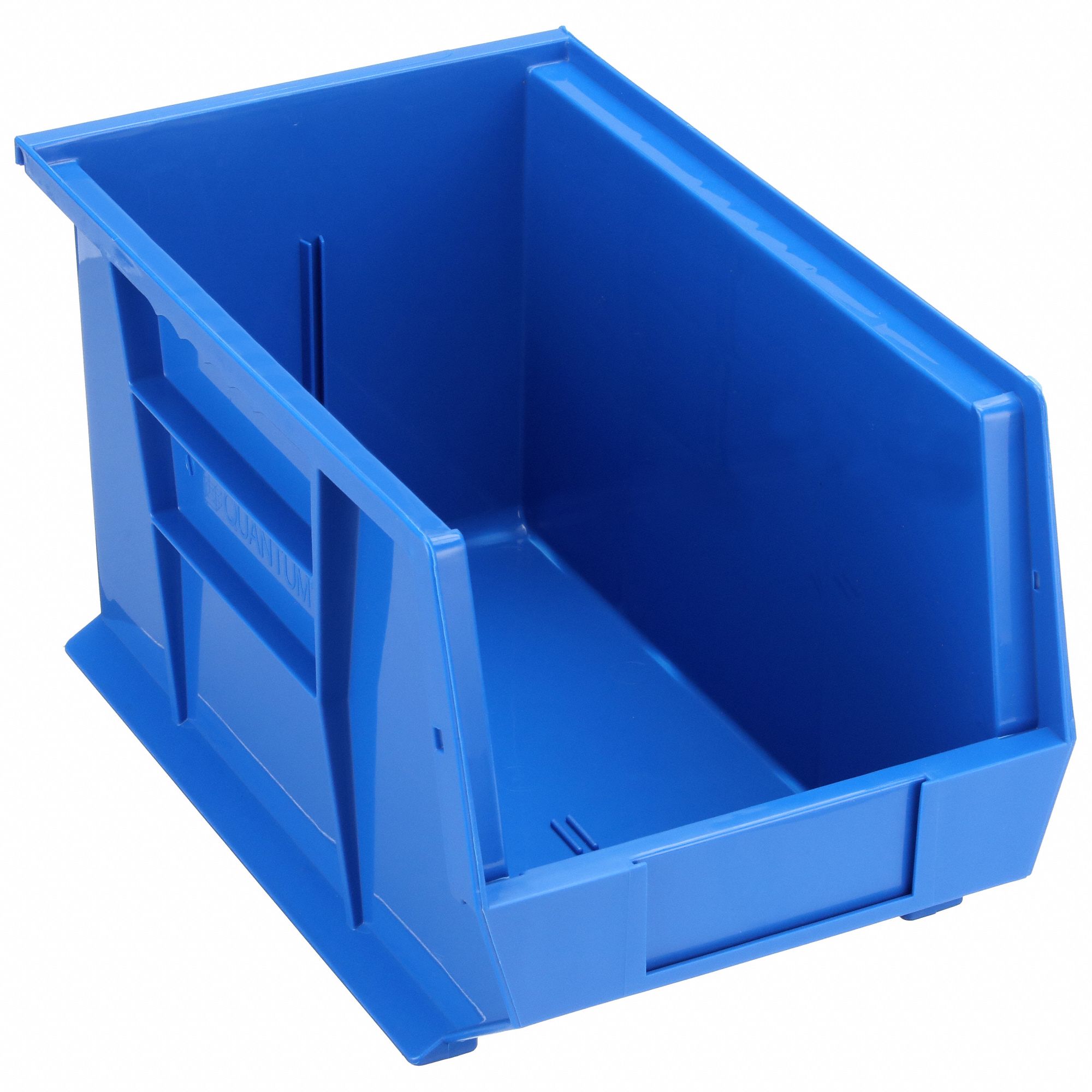 HANG AND STACK BIN, 8¼ IN X 13⅝ IN X 8 IN, BLUE, LABEL HOLDERS