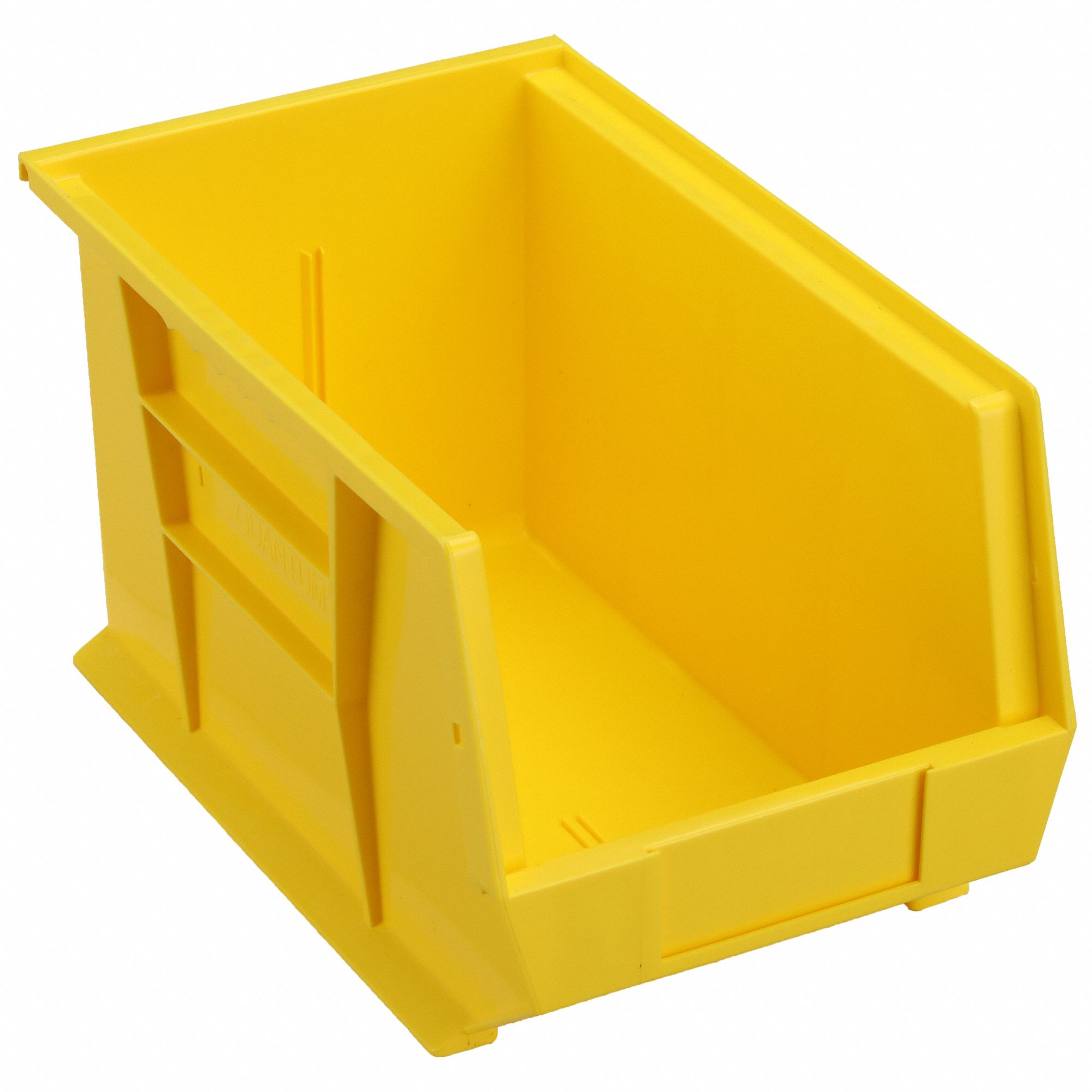 Hang and Stack Bin: 8 1/4 in x 13 5/8 in x 8 in, Yellow, 60 lb Load Capacity