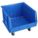 MOBILE BIN, 18 IN OVERALL L, 16½ IN X 11 IN, BLUE, STACKABLE