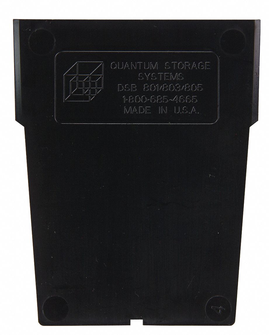 QUANTUM STORAGE SYSTEMS, 3 in x 7 1/2 in, Black, Divider 33Z350