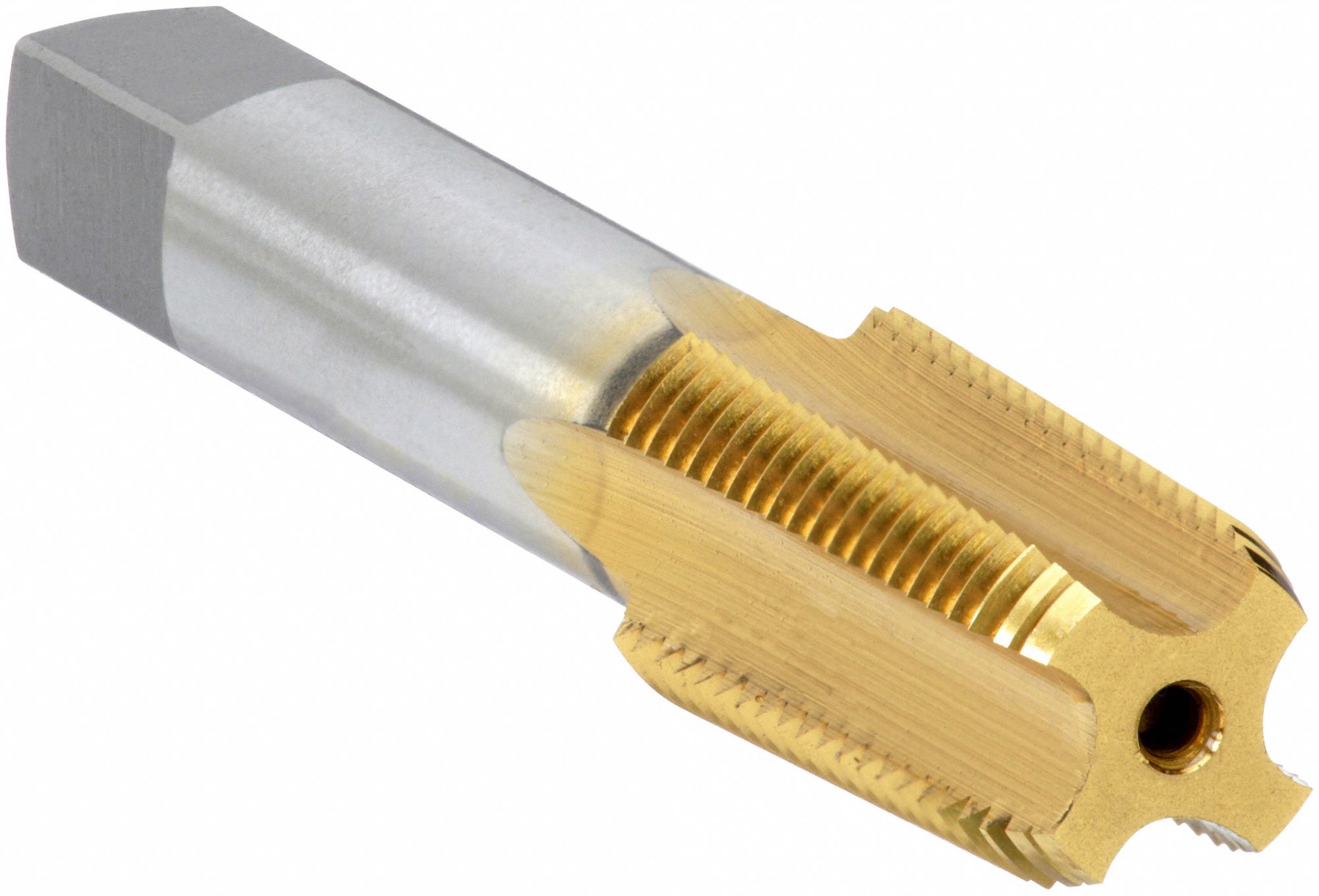 Pipe and Conduit Thread Tap: 1/16"-27 Thread Size, 11/16 in Thread Lg, 2 7/64 in Overall Lg, TiN