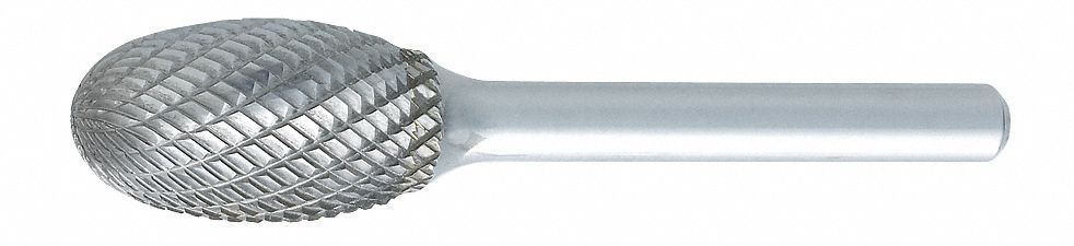Oval Bur SE, Radius End, 1/2", Carbide