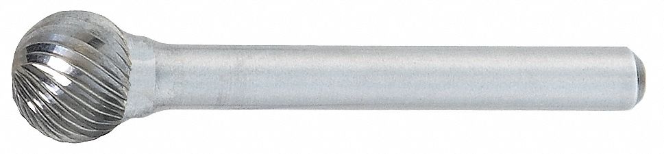 Ball Bur SD, Single End, 1", Carbide