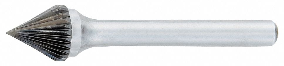 Flame Bur, 8.00mm, Carbide, Single Cut