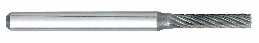 Cylinder Bur SA, Carbide, 1/8", Single Cut