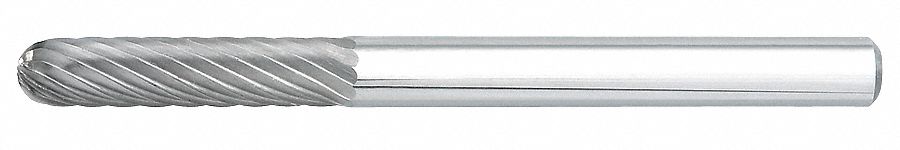 Cylinder Bur SC, Radius, 1/8", Carbide