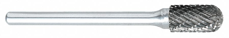 Cylinder Bur SC, Radius, 1/4", Carbide