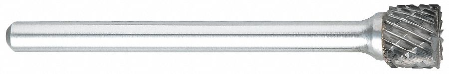 Cylinder Bur SB, Flat End, 1/4", Carbide