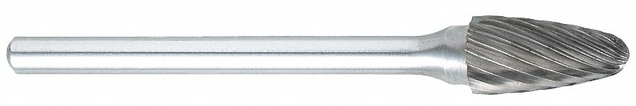 Tree Bur SF, Single Cut, 1/4"