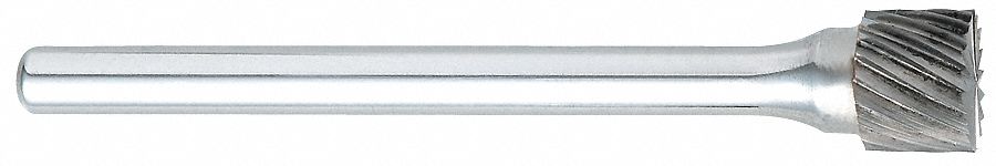 Cylinder Bur SB, Flat End, 1/4", Carbide