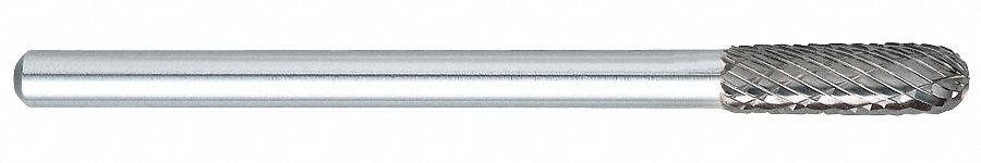 Cylinder Bur SC, Radius, 5/32", Carbide