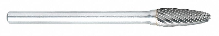 Tree Bur SF, Single Cut, 3/16"