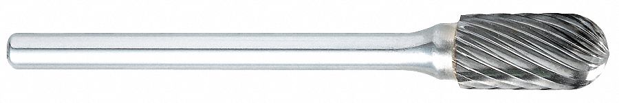 Cylinder Bur SC, Radius, 3/16", Carbide
