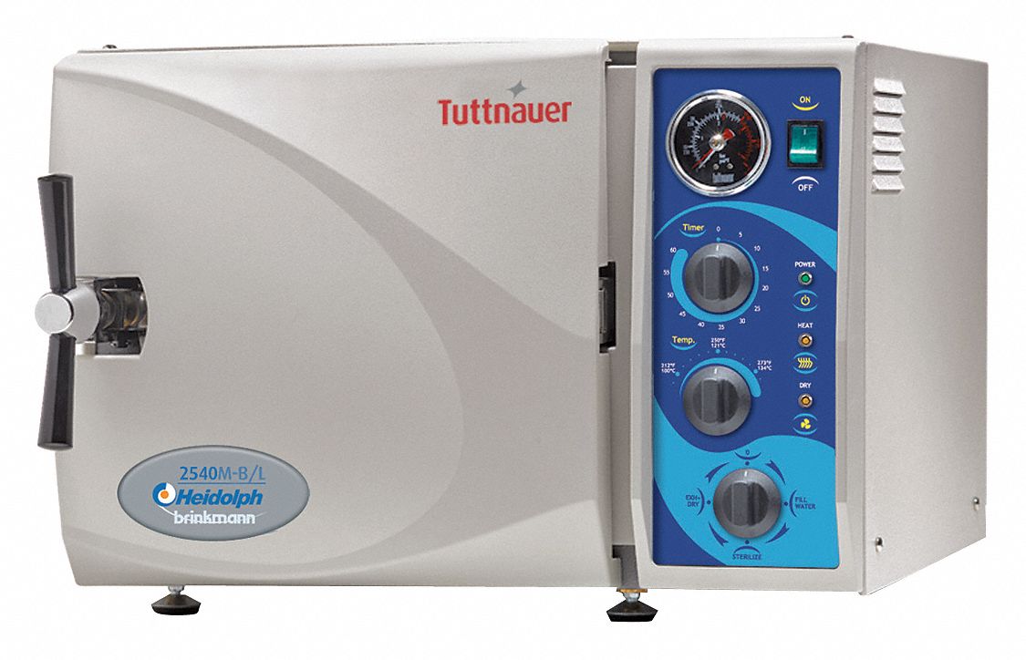 HEIDOLPH TUTTNAUER, 23 L Capacity, 134°C Max Temp, Autoclave 33ZZ27