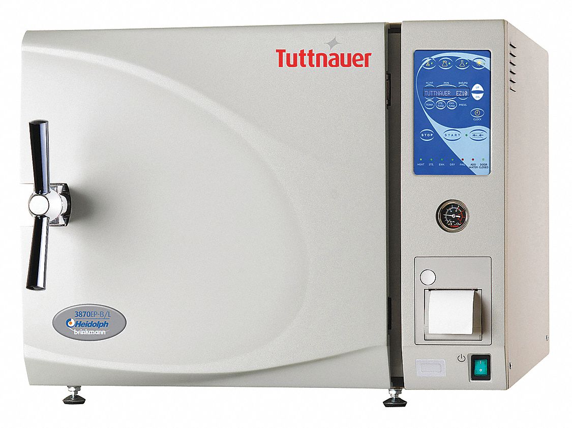 Autoclave: 85 L Capacity, 137°C Max Temp, 26 in Overall Wd, 34 in Overall Dp