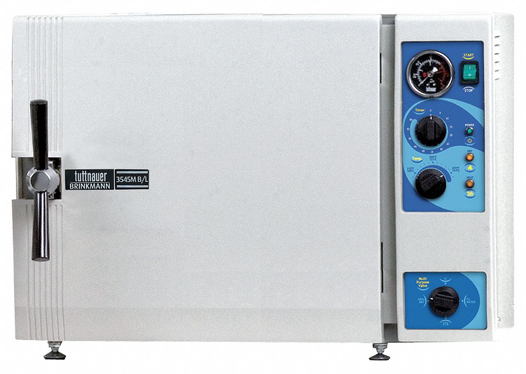 Electronic Autoclave: 105° to 137°C, 137°C Max. Temp. (C), Stainless Steel