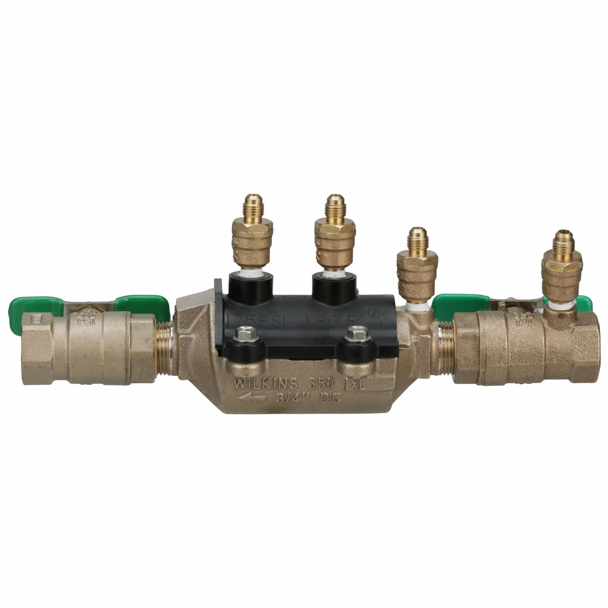 Backflow Preventer: 350XL, 3/4 in Pipe Size, FNPT x FNPT, 11 in Overall Lg, Bronze, 350