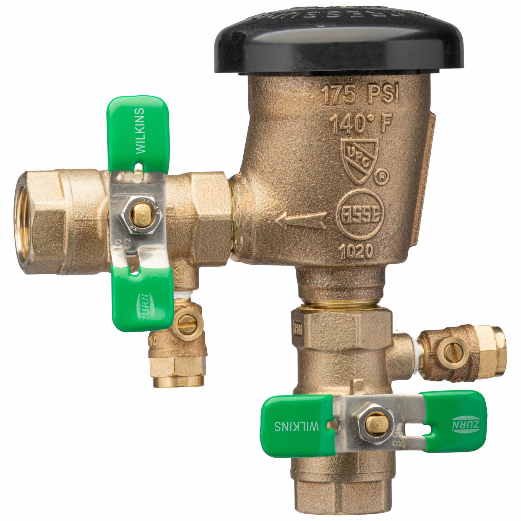 Vacuum Breaker: 34-420XL, For Water Media, 140°F, High Health Hazard, Back-Siphonage