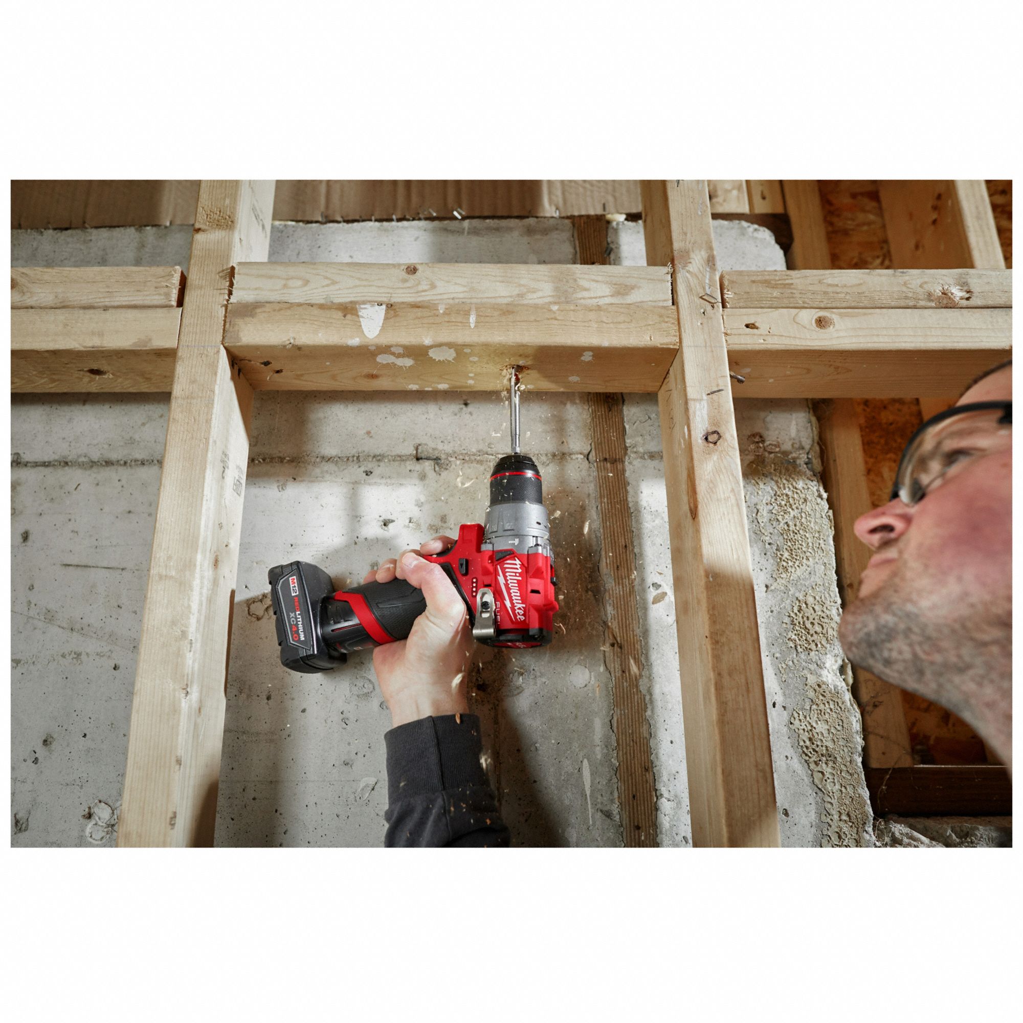 MILWAUKEE Cordless Hammer Drill: 12V DC, Compact Premium, 1/2 in Chuck ...