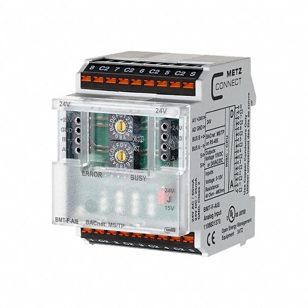MS/TP Module: DIN Rail Mounting, BACnet MS/TP, 8 Inputs, 24V AC/DC, 1108821370