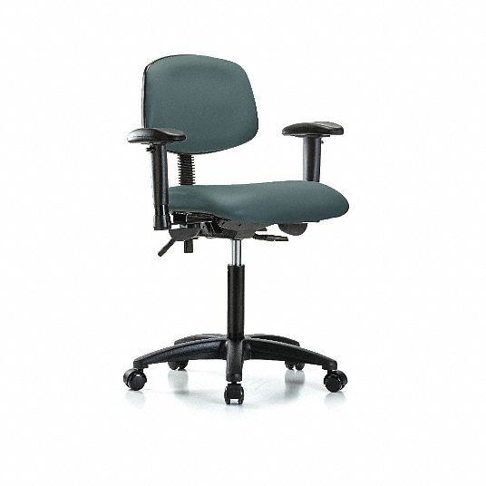 BLUE RIDGE ERGONOMICS, Vinyl (Antibacterial), 21 in to 281/4 in, Vinyl