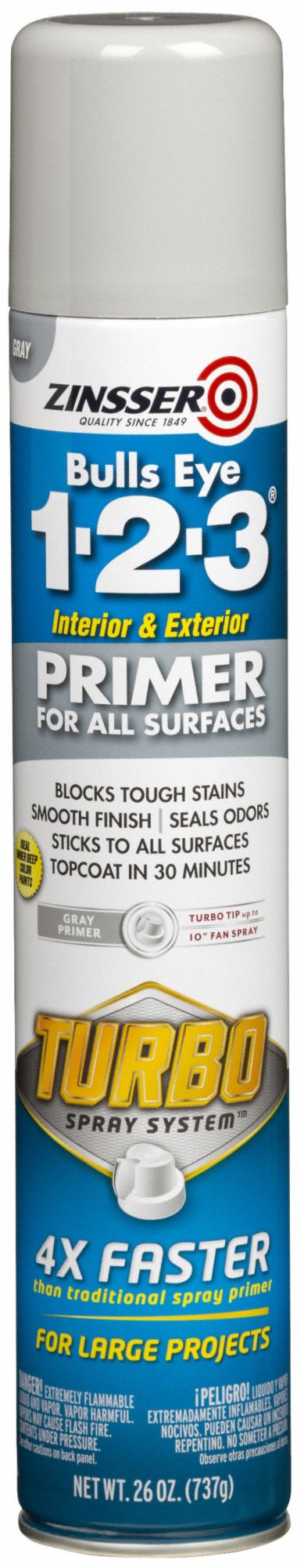 Spray Primer Gray Flat 26 oz.