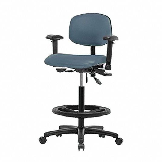 BLUE RIDGE ERGONOMICS Vinyl Ergonomic Chair Vinyl (Antibacterial), 25