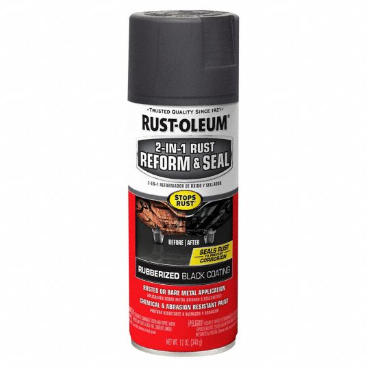 RUST-OLEUM, Black, Solvent, Rubberized Coating - 803DU4|344713 - Grainger