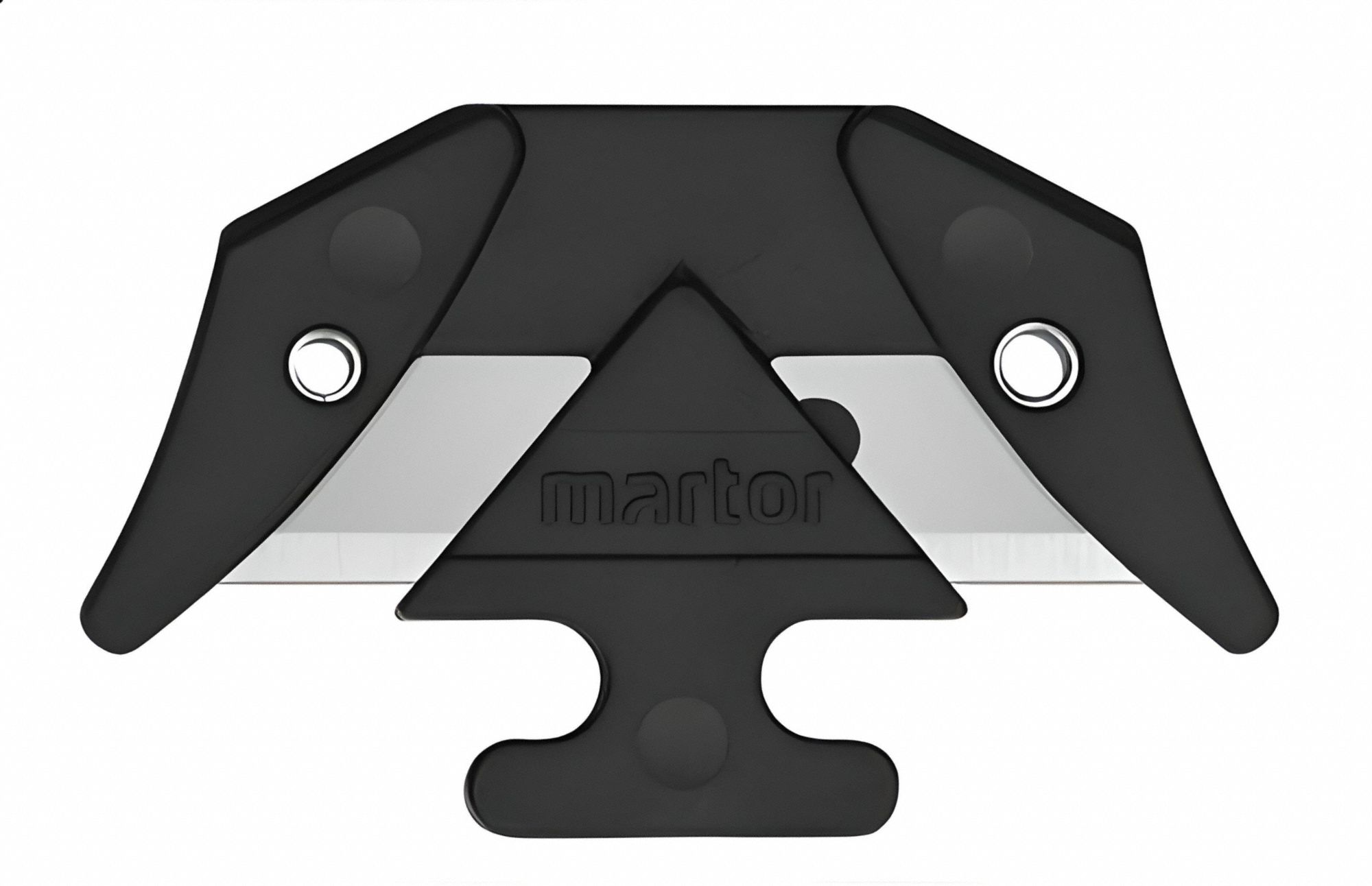 Replacement Blade Head: 2 Cutting Sides, 1 1/2 in Overall Lg, 7/8 in Overall Wd, Steel, 10 PK